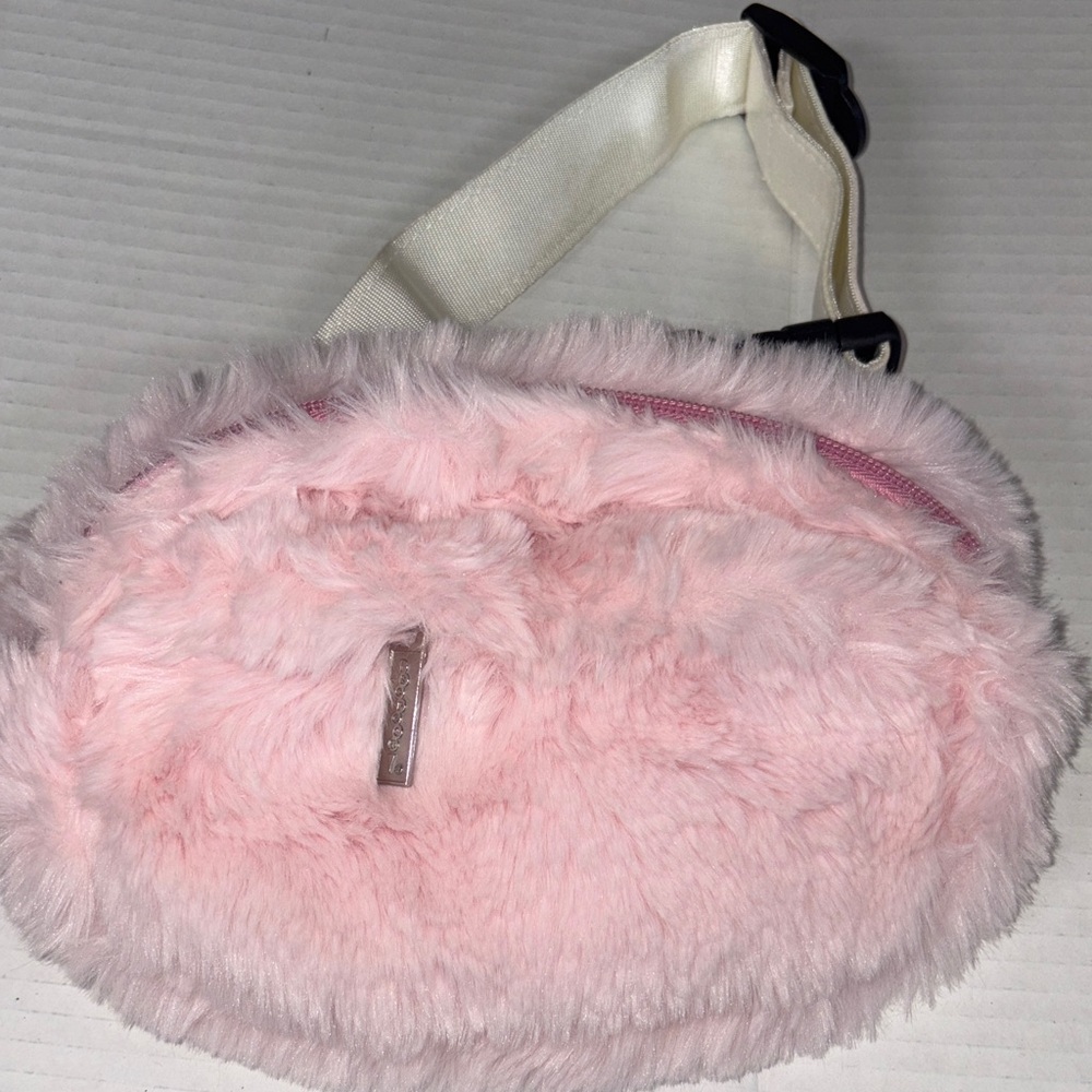 Iscream Fluffy Pink Kids Fanny Pack